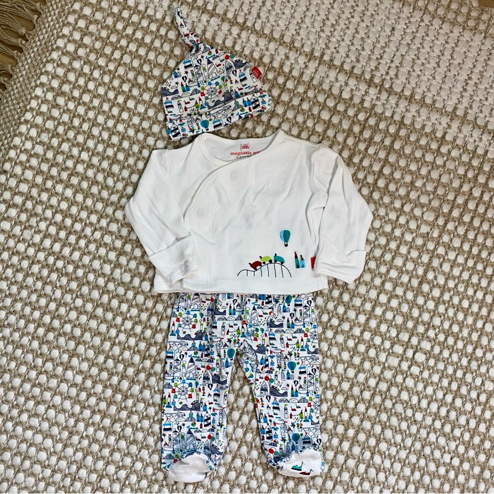 Magnetic Me Fun Fair Organic Cotton 3-Piece Kimono Set
